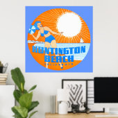 1947 Huntington Beach California Poster (Heimbüro)