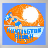 1947 Huntington Beach California Poster (Vorne)