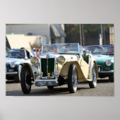 1947 MG TC Midget Roadster Cabrio Poster (Vorne)