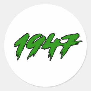 1947 Pakistan Unabhängigkeitsjahr Runder Aufkleber