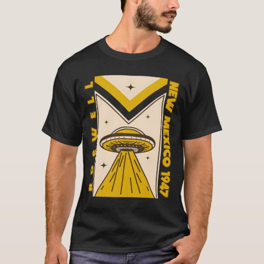 1947 Roswell New Mexico Ufo Nerd Geek T-Shirt (Vorderseite)
