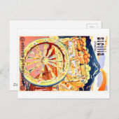 1947 Sizilien Italien Reiseplaner Ewiger Frühling Postkarte (Vorne/Hinten)