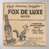 1948 Ad Fox DeLuxe Beer Poster (Vorne)