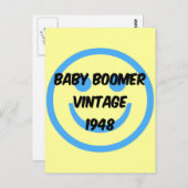 1948 Babyboomer Postkarte (Vorne/Hinten)