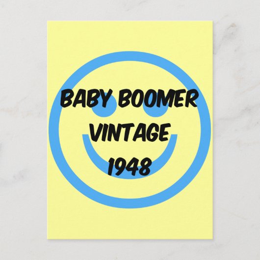 1948 Babyboomer Postkarte (Vorderseite)