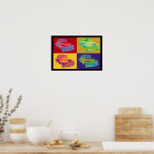 1948 Chevrolet Fleetmaster Antiker Pop Kunst, Dich Poster (Küche)