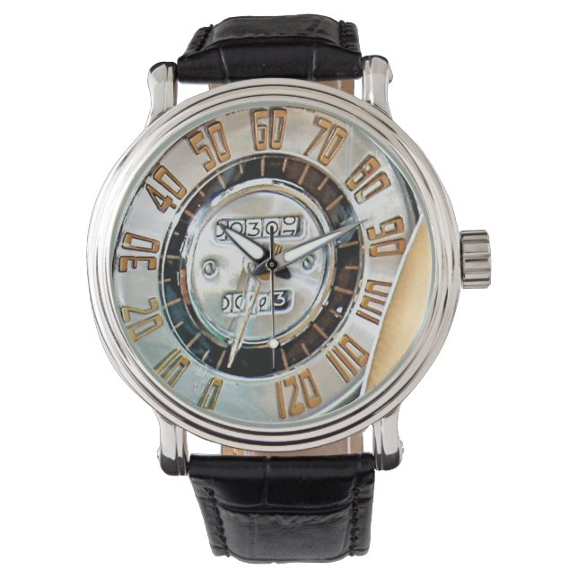 1948 Classic Car Speedometer Armbanduhr (Vorderseite)