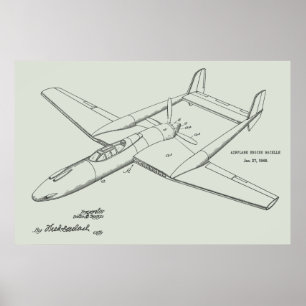 1948 Druckluftpatent Kunst Zeichnung Drucken Poster