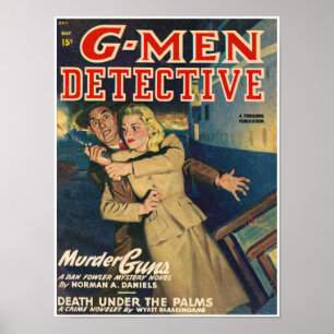 1948 G-MEN PULP MAGAZIN POSTER