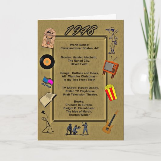 1948 Greatevents Birthday Card Karte (Vorderseite)