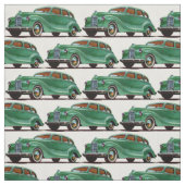 1948 grüner Austin Devon-Druck Stoff (Muster)
