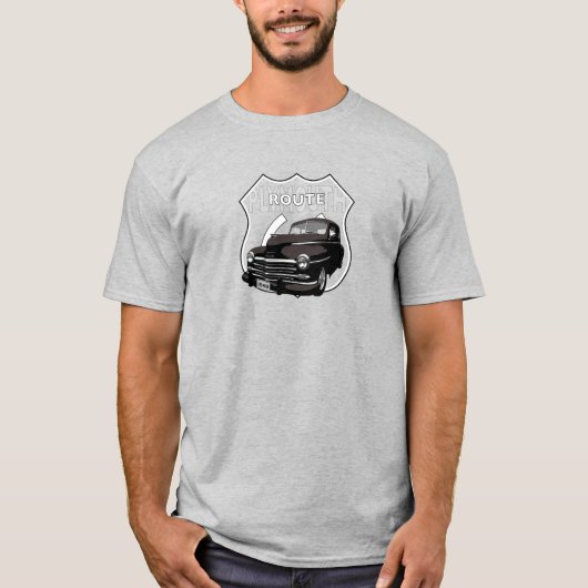 1948 Plymouth Chrysler.
Mopar.
Schwarzer Hotrod. T-Shirt (Vorderseite)