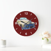 1948 Pontiac Silver Streak Convertible Car Große Wanduhr (Zuhause)