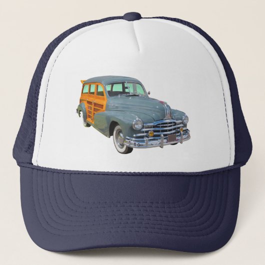 1948 Pontiac Silver Streak Woody Oldtimer Truckerkappe (Vorderseite)