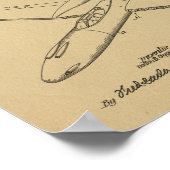 1948 Pusher Flugzeug Patent Art Zeichnend Print Poster (Ecke)