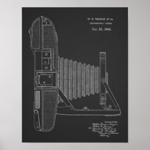 1948 Vintage Kamera Patent Kunst Zeichnung Druck Poster