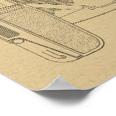 1948 Vintage Kamerapatentkunst Zeichnend Print Poster (Ecke)