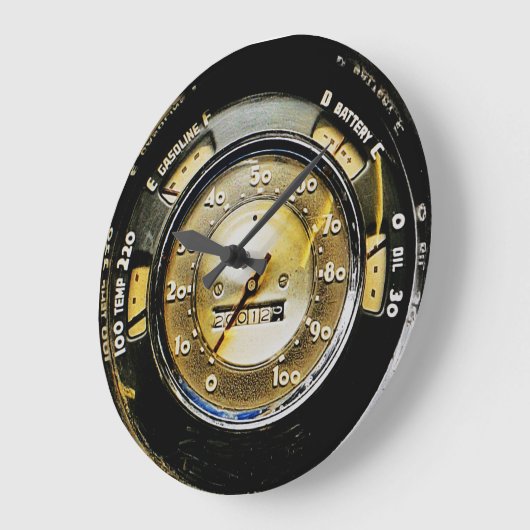 1949-1950 Classic Car Speedometer and Gauges Große Wanduhr (Winkel)