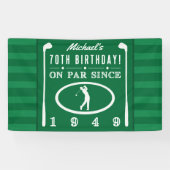 1949 70. Geburtstag für Golfer Banner (Horizontal)