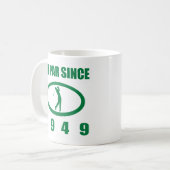 1949 70. Geburtstag für Golfer Kaffeetasse (Vorderseite Links)