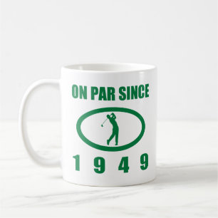 1949 70. Geburtstag für Golfer Kaffeetasse