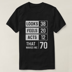 1949 70. Geburtstag sieht aus, als würden Taten d T-Shirt