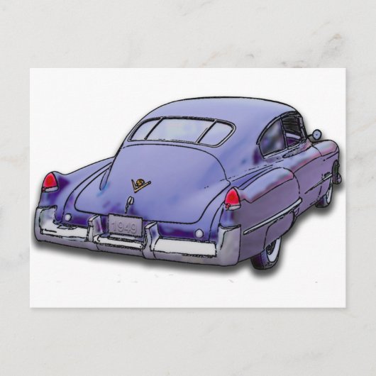 1949 Cadillac Sedanette Postkarte (Vorderseite)