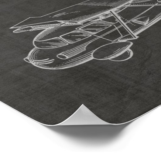 1949 Flying Car Airplane Patent Art Zeichnend Prin Poster (Ecke)