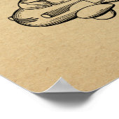 1949 Flying Car Airplane Patent Art Zeichnend Prin Poster (Ecke)