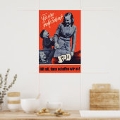 1949 German Labour Party SPD Election Poster For a (Küche)