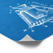 1949 Golf Ball T-Shirt Patentkunst Zeichnend Print Poster (Ecke)