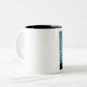 1949 GROSSINGER-WERBUNG ZWEIFARBIGE TASSE (Vorderseite Links)