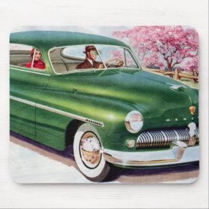 1949 grüne Mercury Limousine Mousepad