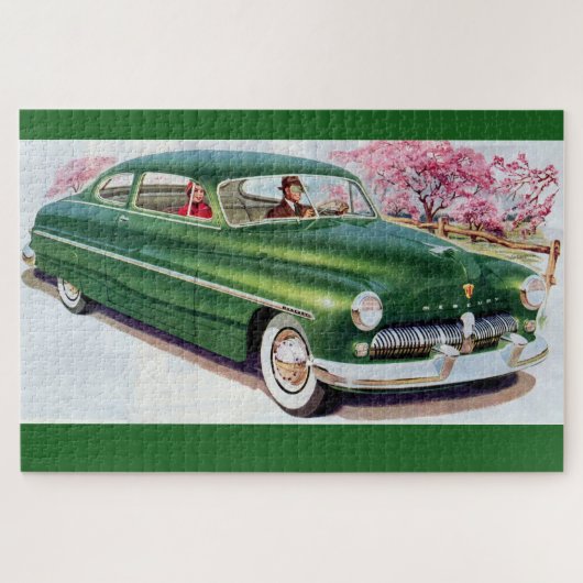 1949 grüner Quecksilbersedan Puzzle (Horizontal)