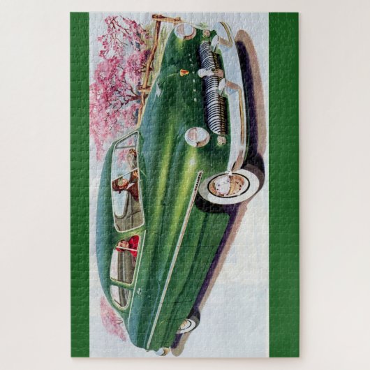 1949 grüner Quecksilbersedan Puzzle (Vertikal)