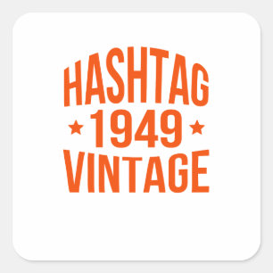 1949 Hashtag Vintag Aufkleber