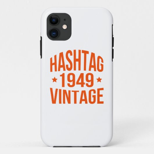 1949 Hashtag Vintag Case-Mate iPhone Hülle (Rückseite)