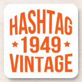 1949 Hashtag Vintag Getränkeuntersetzer (Vorderseite)