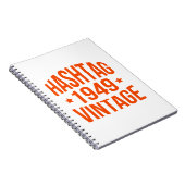 1949 Hashtag Vintag Notizblock (Rechte Seite)