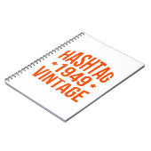 1949 Hashtag Vintag Notizblock (Linke Seite)