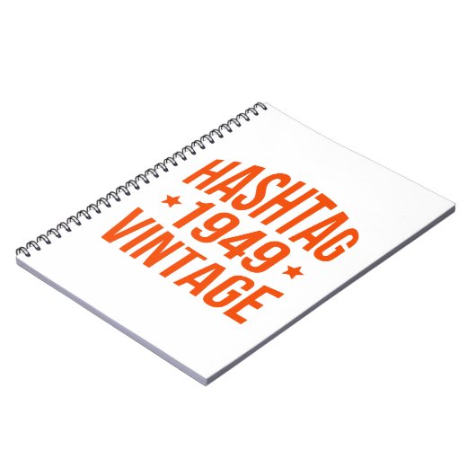 1949 Hashtag Vintag Notizblock (Linke Seite)