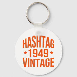 1949 Hashtag Vintag Schlüsselanhänger
