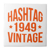 1949 Hashtag Vintage Fliese (Vorderseite)