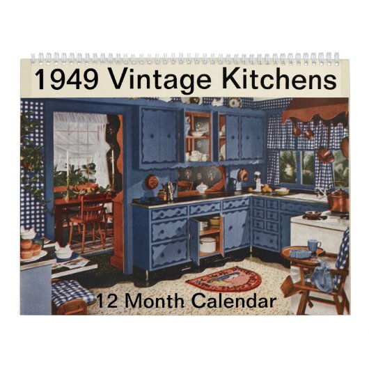 1949 Küche Vintag Bauernhaus Dekor 12 Monate Kalender (Titelbild)