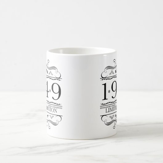 1949 Limited Edition Geburtstag Kaffeetasse (Mittel)