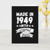 1949 mit Originalteilen hergestellt, Karte (Gelbe Blume)