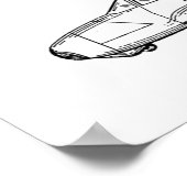 1949 Rücken Prop Flugzeug Patent Art Zeichnend Dru Poster (Ecke)