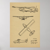 1949 Rücken Prop Flugzeug Patent Art Zeichnend Dru Poster (Vorne)