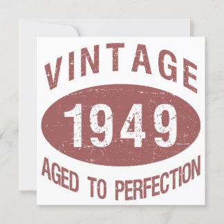 1949 Vintager Geburtstag Einladung