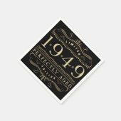 1949 Vollständig 70. Geburtstag Serviette (Ecke)